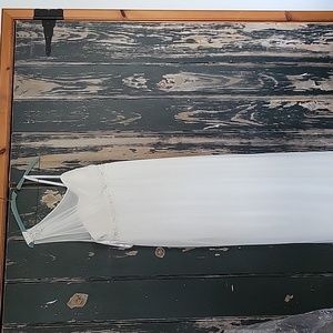 White one shoulder wedding dress